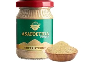Danodia Foods Indian Asafoetida Powder 1.8 OZ (50g) (Hing) | Very Strong (Potent) and Gluten Free | Indian Seasoning | Replaces Garlic and Onion - Glass Bottle