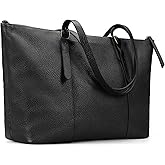 befen Genuine Leather Tote Bag for Women Large Work Tote Purse with Zipper Leather Shoulder Handbags with Adjustable Strap