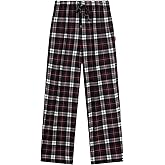 EASWEET Bamboo Viscose Boys Pajama Pants Drawstring Waist Boys Plaid Pants with Pockets