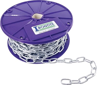 IRONTITE 3mm Galvanised Metal Chain Link - 1M-30M Long, Heavy Duty Security