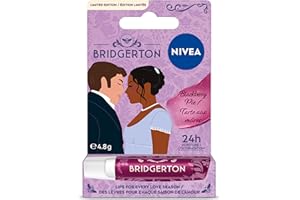 NIVEA Blackberry Pie Lip Balm, Nourishing Lip Care, Bridgerton Limited Edition Tinted Lip Balm with Blackberry Flavor and She