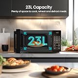 Hisense H23MOBSD1HUK 23L 800W Microwave Auto Defrost Digital Display view 2
