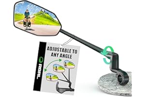 RBRL Bike Mirror, Stable and Anti-fall Bicycle Mirror, Not Easy to Block Oversized Bicycle Rearview Mirror, High-definition H