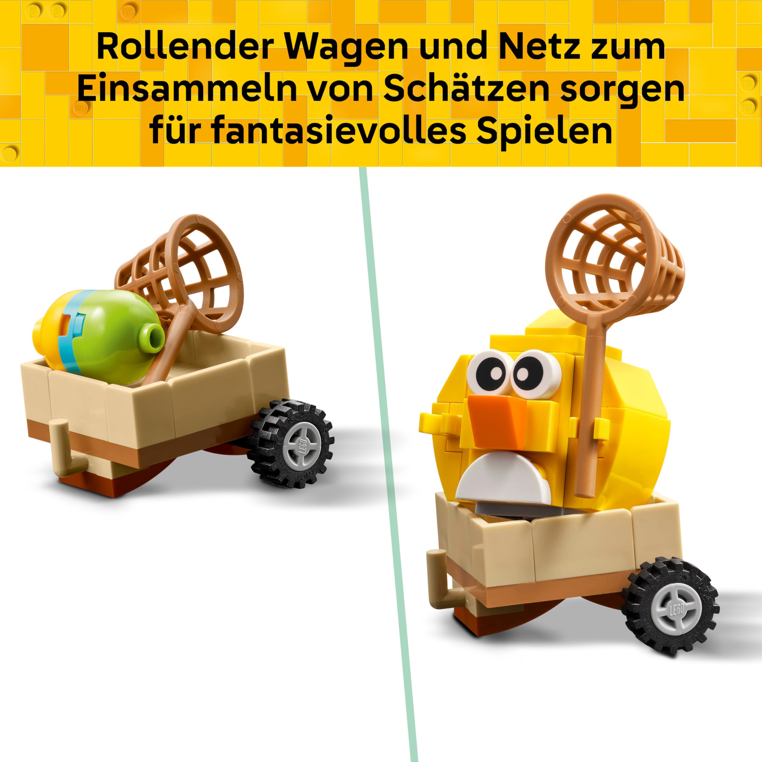 LEGO Osterhase und Ostereiersuche - Kinderspielzeug mit Hasen & Vogel Tierfiguren - Mit Baum & Wagen - Kreatives Konstruktionsspielzeug - Geschenk für Mädchen & Jungen ab 8 Jahren - 40808 6