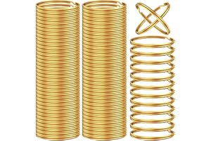 DSUWAZU 100PCS Split Key Rings Bulk for Keychain and Crafts Keychain Rings (gold25mm)