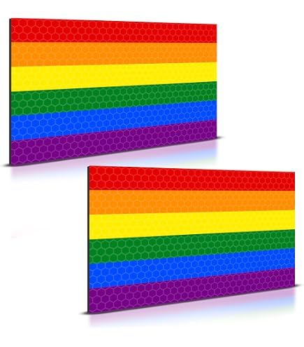 thumbnail interactive-video image 1 of Original Pride Flag Die Cut Glossy Fridge Magnet, Rectangle, Multicolor, Texas Hart Designs 1 of 6
