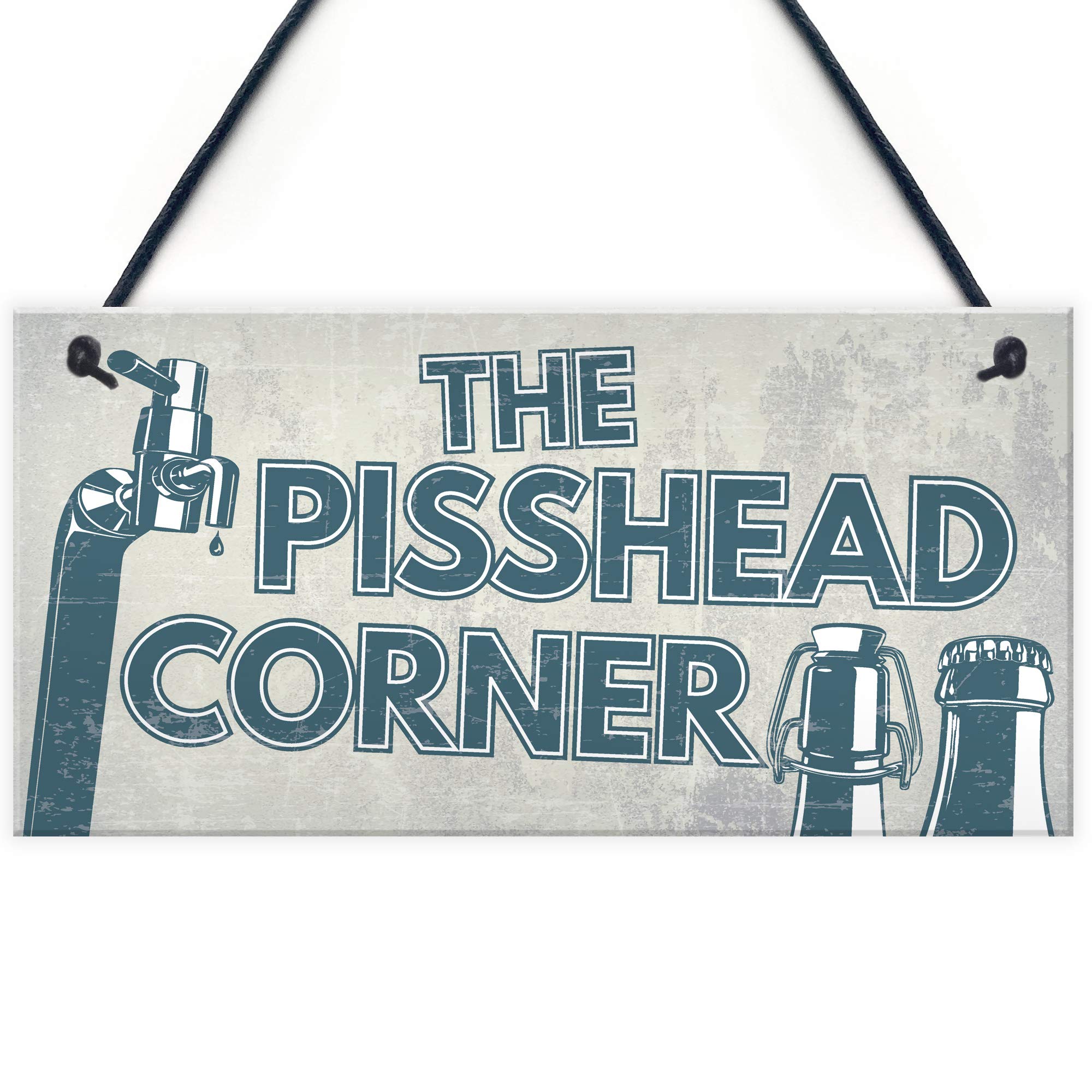 Red Ocean Novelty Man Cave BAR Sign Gin Beer Vodka Plaque Garden Shed Pub Sign Friendship Gift