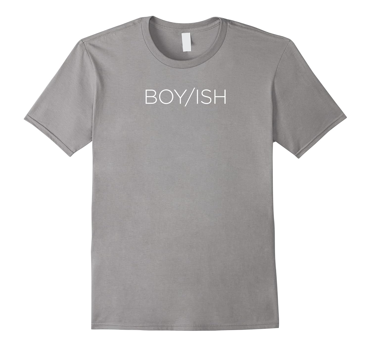 BOY/ISH Boyish Non-Binary Queer Pride Statement T-Shirt-Rose