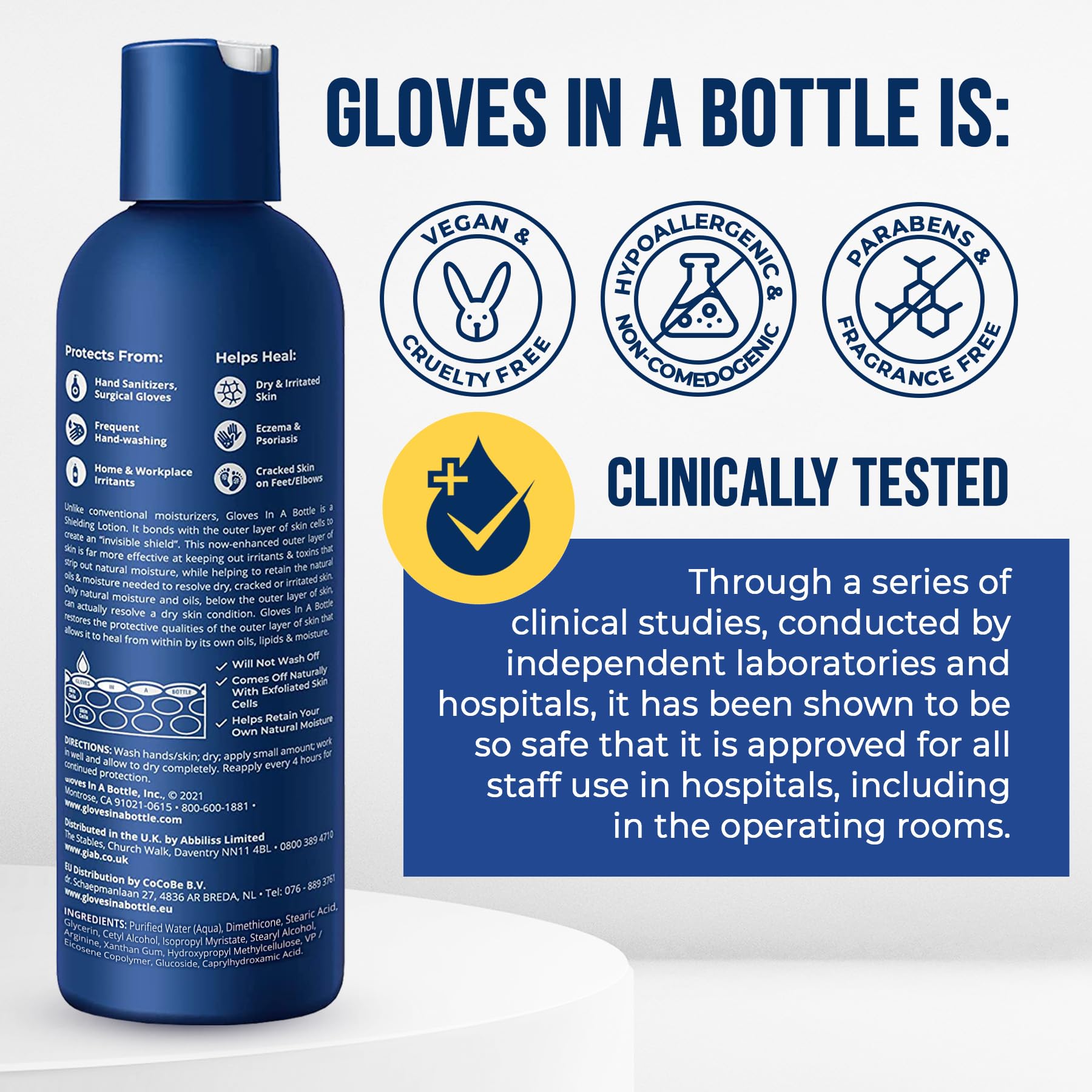 Gloves In A Bottle Shielding Lotion, Relief for Eczema and Psoriasis, 8 Fl Oz (Pack of 1)