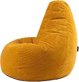 icon Dalton Cord Bean Bag Chair Set of 2 Ochre Yellow Large Filling Included view 5