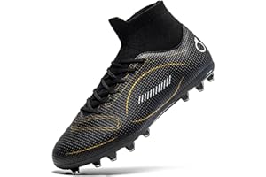 Enudet Kids Soccer Cleats Boys Girl Football Cleats Youth Turf Soccer Cleats High Top Athletic Outdoor Trainning Football Sho