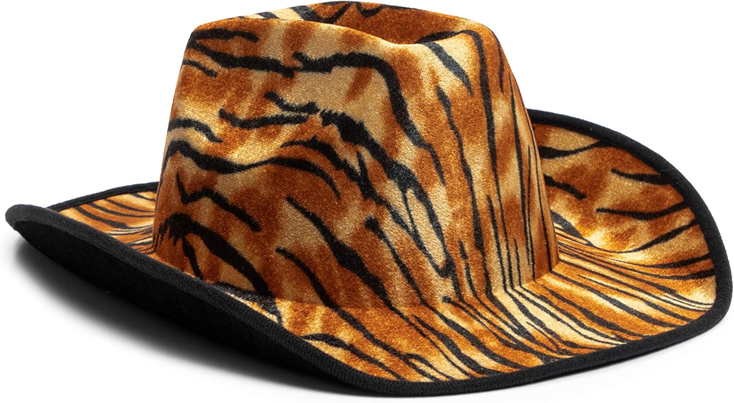Fun Cowboy Hat Party Cowboy Hat In Tiger Print Adult Size Unisex At