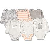 Amazon Essentials Unisex Babies' Long-Sleeve Bodysuits