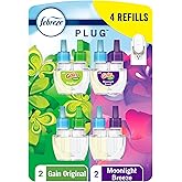 Febreze Plug In Air Freshener, Odor-Fighting Scented Oil Refill, Home and Bathroom and Kitchen, Long Lasting for Strong Odors