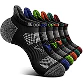 BULLIANT Women Ankle Socks, Active Low-Cut Sock Cushioned Footbed Arch Support for Running Walking Sneakers