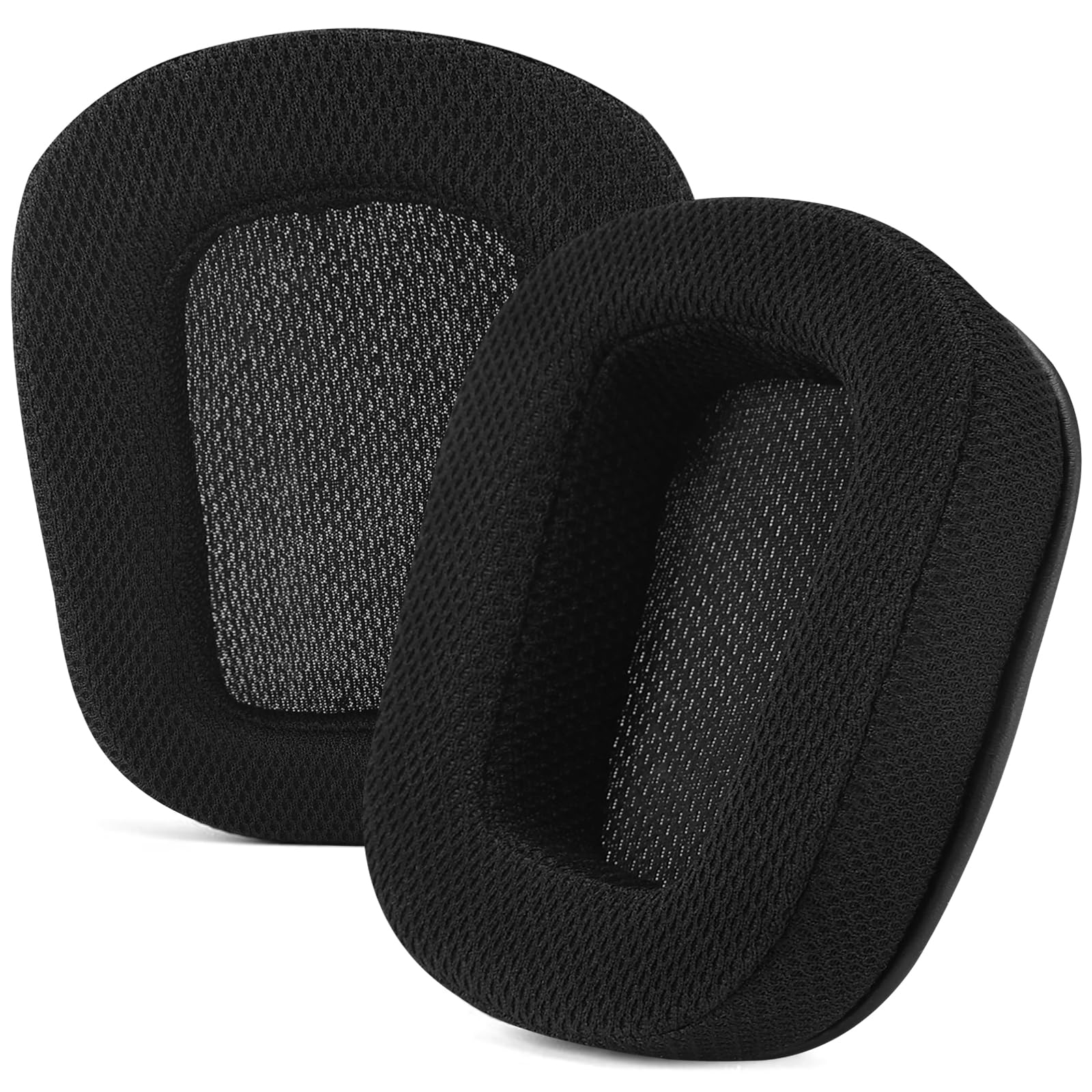Yizhet Replacement Earpads Compatible with Logitech G933 G633 G533 Headset Ear Pads Replacement Ear Cushion Ear Cover made of Protein Leather & Memory Foam (1 Pair, Black)