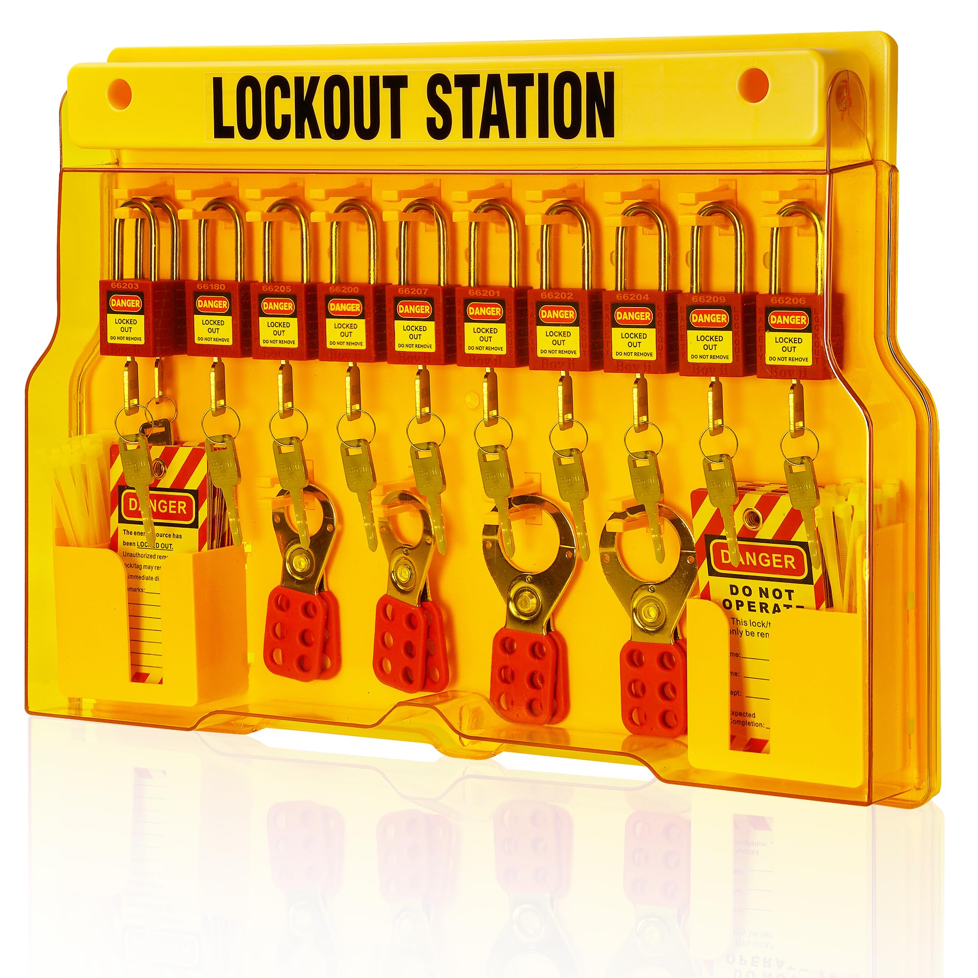 Mua Boviisky Lockout Tagout Station with 11 Safety Padlocks, 4 Hasps ...