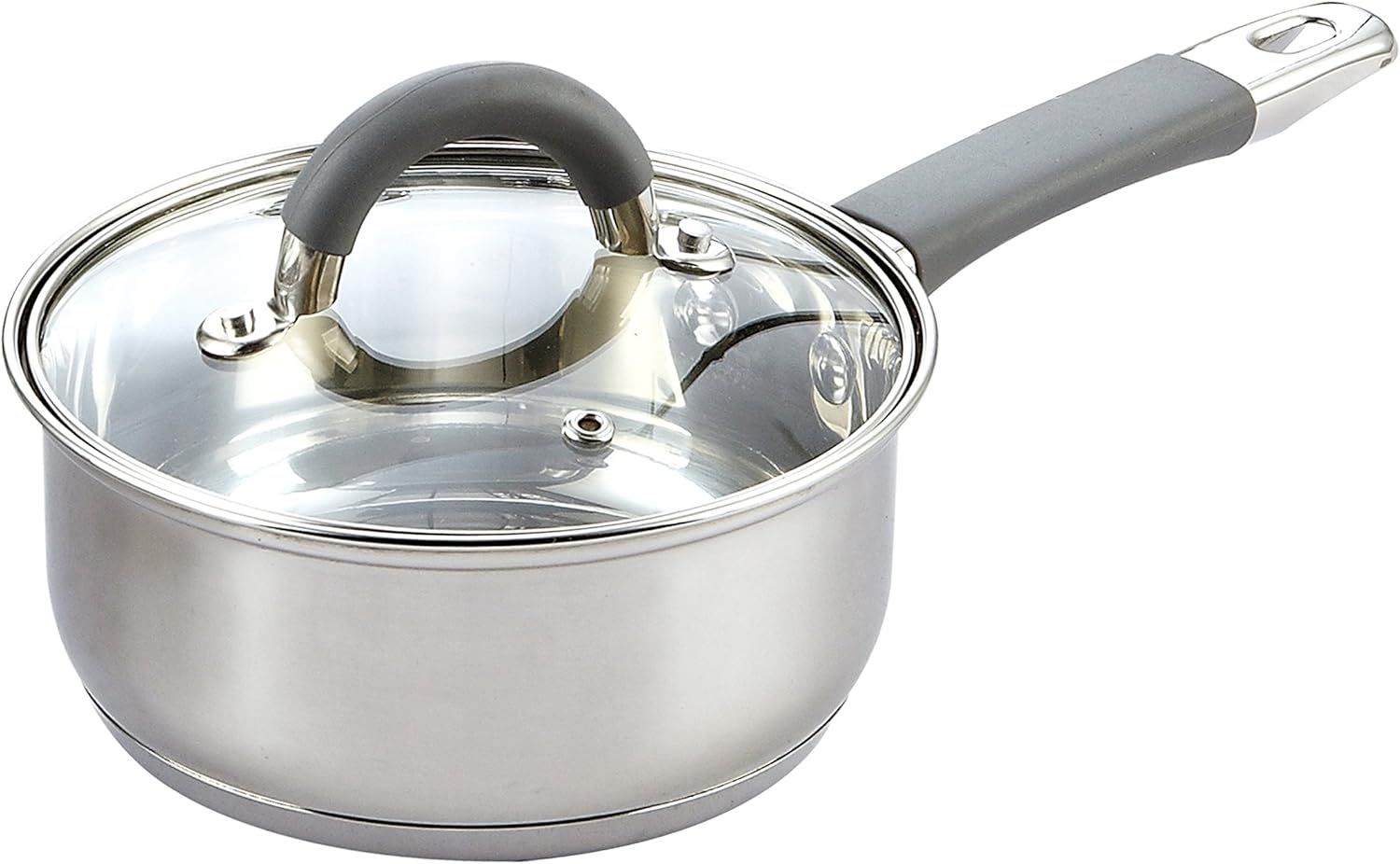 Cook N Home 2410 Stainless Steel 12-Piece Cookware Set, Silver: Kitchen & Dining