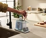 Joseph Joseph Caddy Kitchen Sink Organiser with Sponge Holder Stone Sage view 3