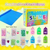 Kilpkonn Clear Jelly Crunchy Slime Kit 6 Packs Non Sticky Slime for Kids view 2