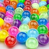 XIPEGPA 50 PCS 1.77 Inches Colorful Capsules Round Plastic Containers for Classroom Rewards Goodie Bag Birthday Party Favors