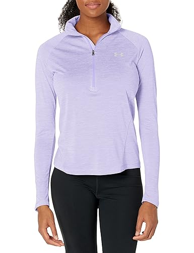 Under Armour Women's Tech Twist ½ Zip Long-Sleeve Pullover, Purple