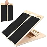 Portable Slant Board for Calf Stretching, Adjustable Wooden Calf Stretcher Incline Board, Calf Stretch Board for Squats Leg Knees Heel Ankle Stretching
