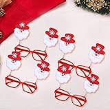 TIED RIBBONS Christmas Party Supplies - 4 Pcs Christmas Eyeglasses/Goggles Merry Christmas Party Props - Party Favors Christmas Gift for Kids (Christmas Goggles)