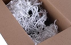 Sansam Crinkle Cut Paper Shred Filler, 1.1 LB White