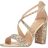Jewel Badgley Mischka Cook Metallic Glitter Evening Shoe