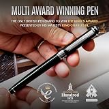 Scriveiner Black Green Rollerball Pen with Schmidt Refill and Chrome Trim view 7