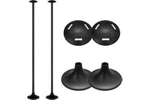 NEXCOVER Boat Cover & Adjustable Support | Extends 12"-54" | 6-Stage Pole | ABS Reinforced System | Black