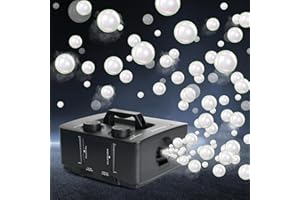 blessny 2 in 1 Fog Bubble Machine, Smoke Bubble Maker for Stage Party Halloween Christmas Wedding Birthday Magic Atmosphere (Black)