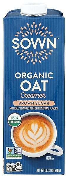 SOWN ORGANIC BROWN SUGAR OAT CREAMER, 32 FZ
