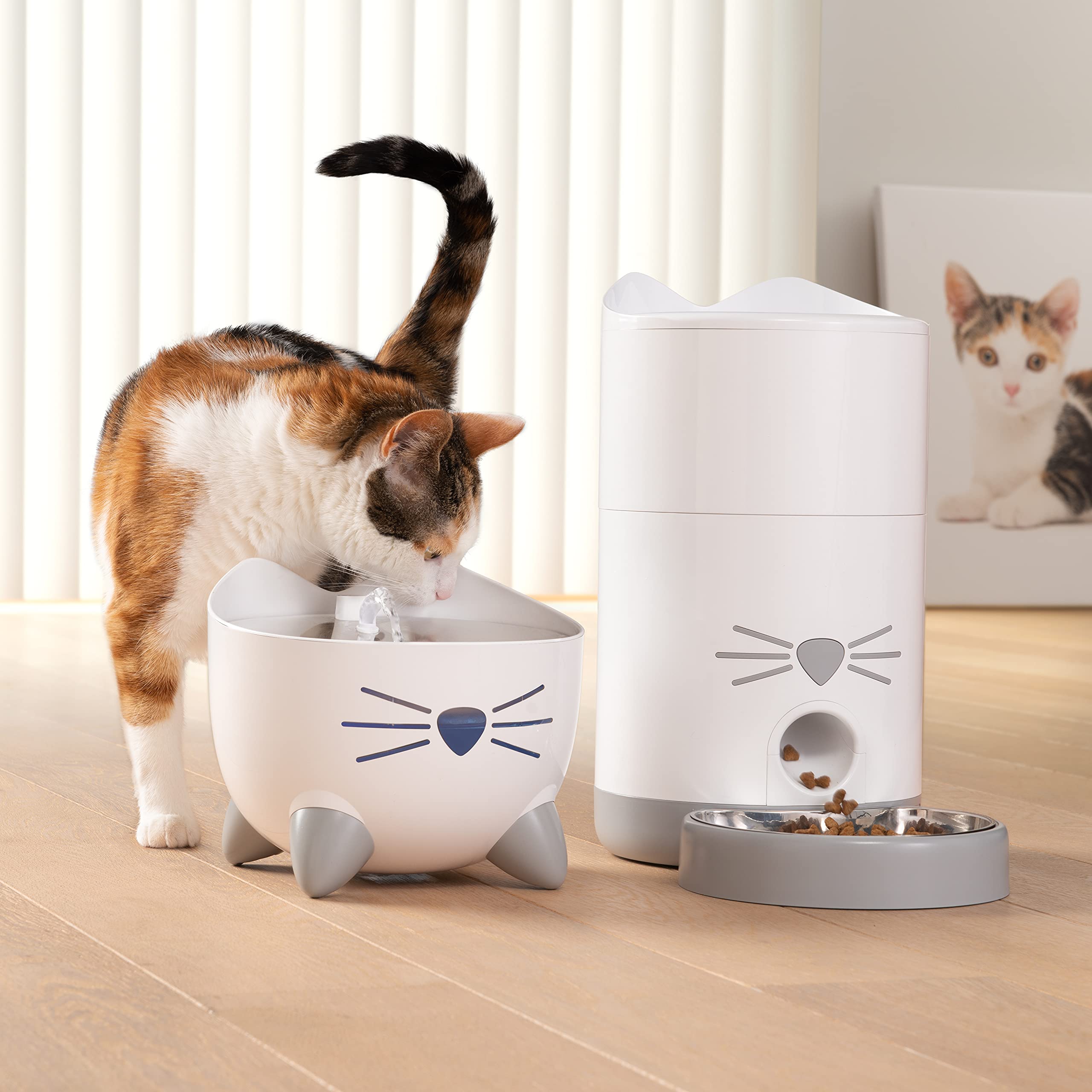 Catit Pixi Smart Trinkbrunnen für Katzen, Steuerung via App, 2L Wasserreservoir 7