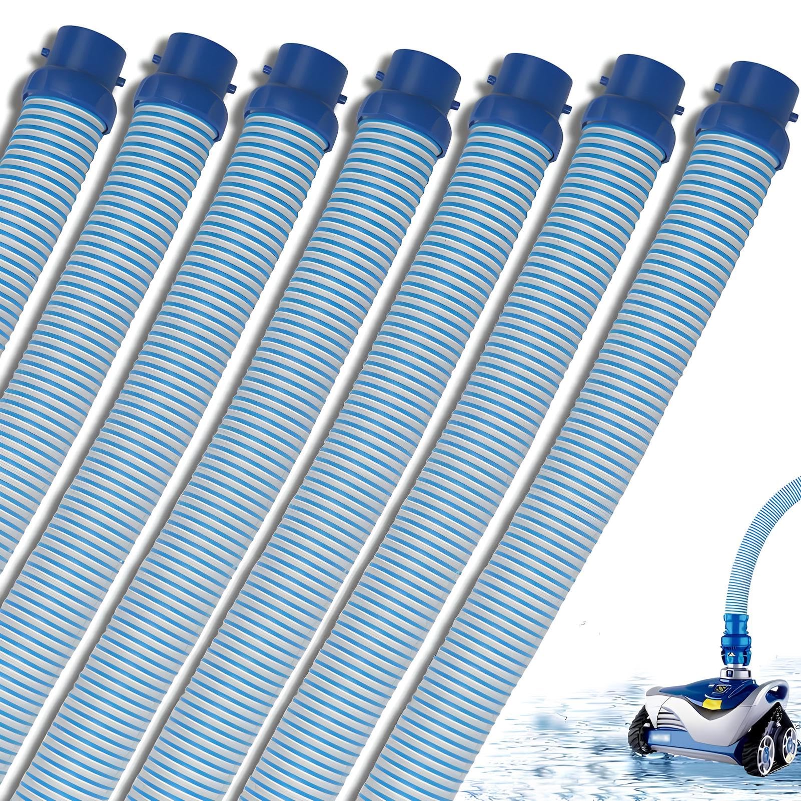 Photo 1 of ZVJV 7 Pack Premium R0527700 Pool Cleaning Vacuum Hoses, Fast Twist Lock Hose Replacement Kit Compatible with Zodiac Baracuda MX6,MX8,X7,T3,T5 Swimming Pool Cleaner, One Year Warranty