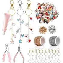 Kit de fabrication de porte-clés de Noël à faire soi-même en gros pour création de bijoux