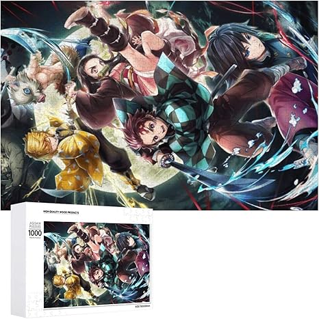 Amazon Co Jp 鬼滅の刃 鬼殺隊 1000ピース ジグソーパズル 鬼殺隊 きめつのやいば キャラクター パズル アニメパターン 萌えグッズ 竈門 炭治郎 襧豆子 伊之助 我妻 善逸 義勇 錆兎 子供 初心者向け ギフト プレゼント ホーム キッチン