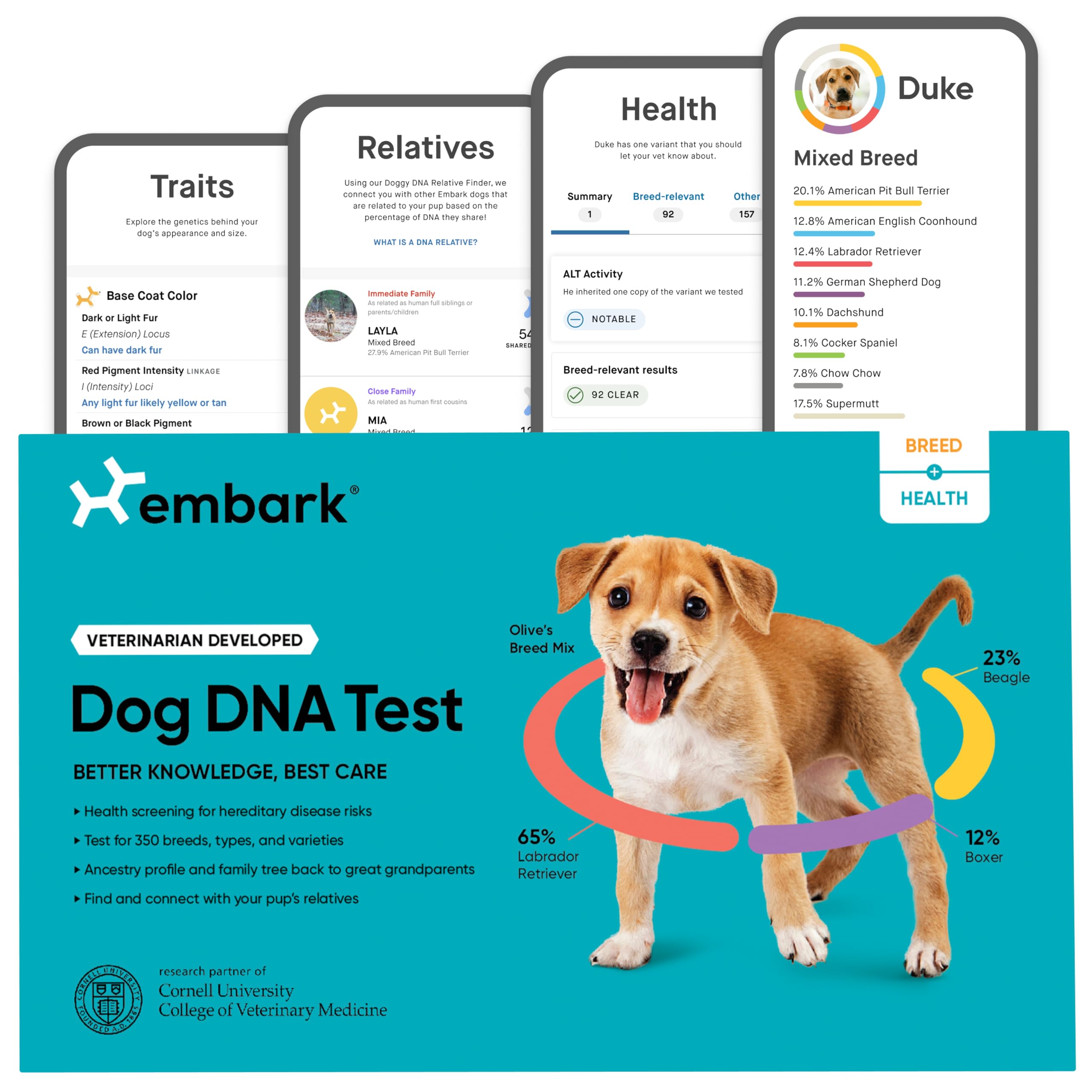 Embark | Dog DNA Test | Breed & Health Kit | Breed Identification & Canine Genetic Health Screening
