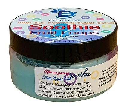 Fruit Loops Scent After Sun Foaming Sugar Scrub ,By Diva Stuff