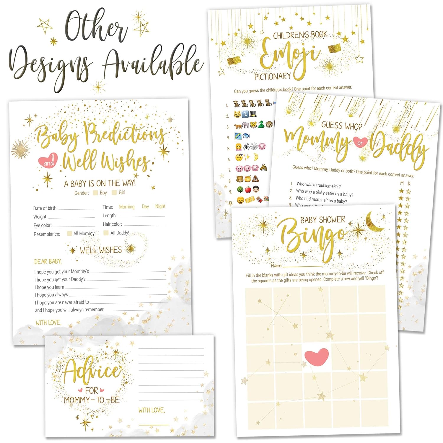 Baby Shower Games Pack Of 5 Activities 50 Sheets Each Baby Shower Games Pack Of 5 Activities 50 Sheets Each