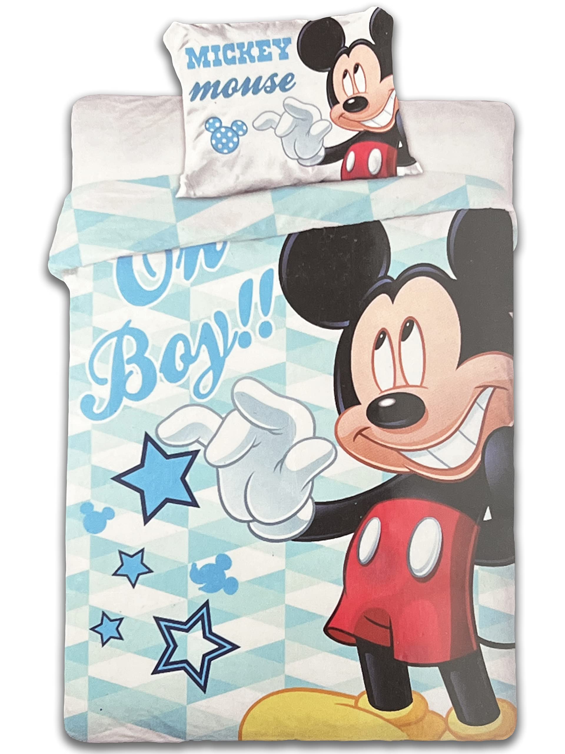 Disney Mickey Mouse M05 Baby Reversible Bed Linen 100 x 135 cm 100% Cotton