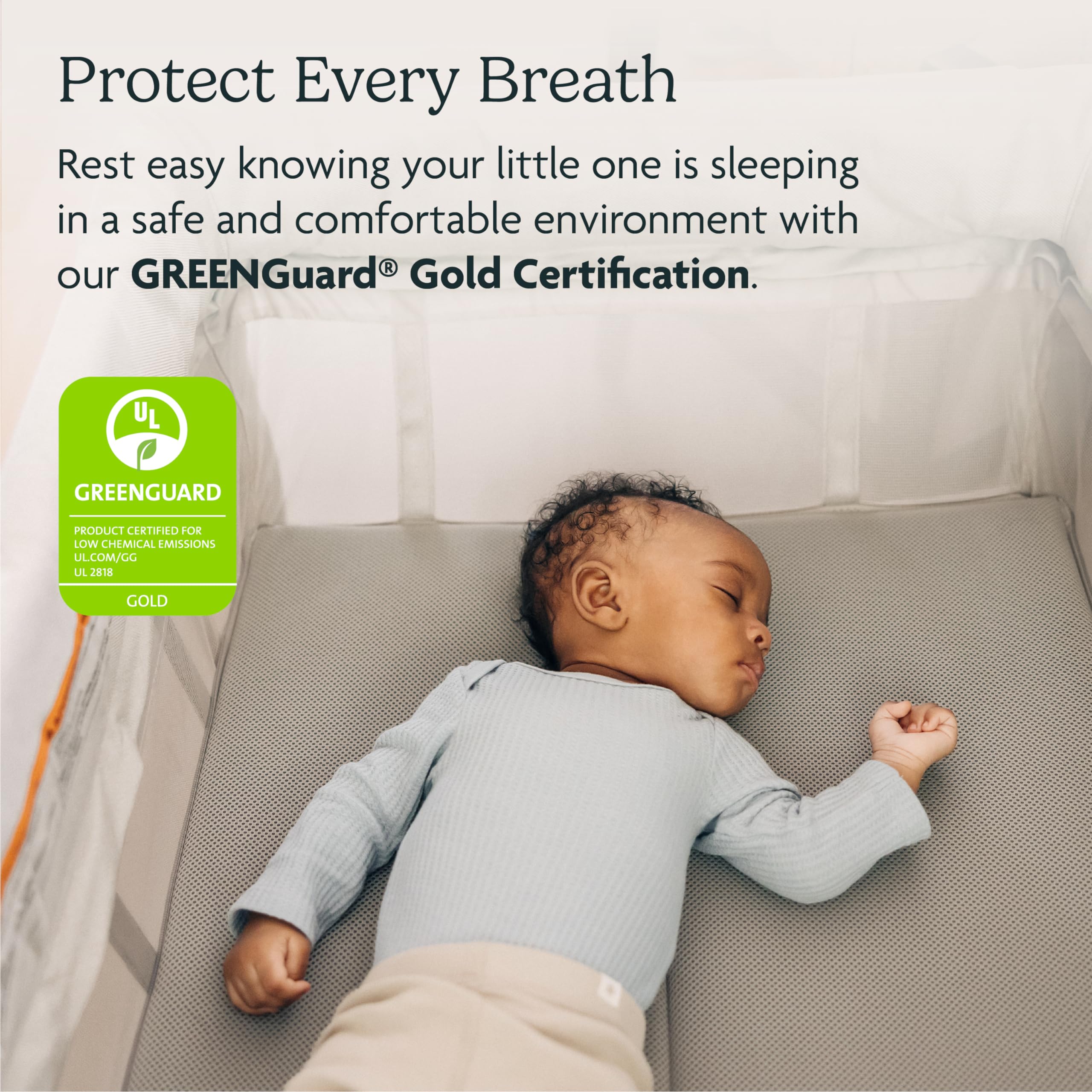 UPPAbaby Remi Playard | Deluxe 3-in-1 Portable Playard, Bedside Bassinet + Travel Crib| Mesh Bassinet, Mattress, Organic Cotton Mattress Cover + Storage Bag Included | Charlie (Sand Mélange)