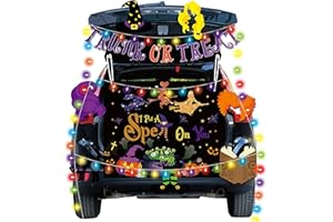 BMMFF Halloween Trunk or Treat Car Stickers Decorations Kit for SUV Outdoor Halloween witch Decor for Garage Truck Outside Archway Door Patio Supplies. (witch)