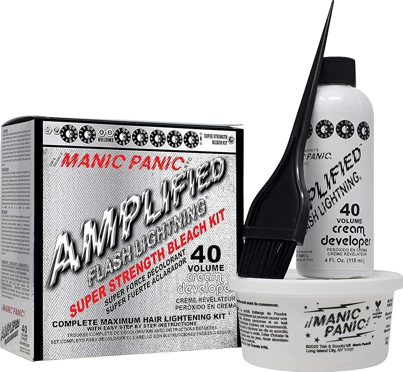 Manic Panic Amplified Flash Lightning Bleach Kit 40 Volume Cream Developer