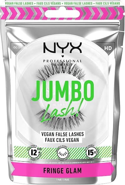 NYX Professional Makeup Jumbo Lashes - Longwear 12h, Invisible Band, Reusable