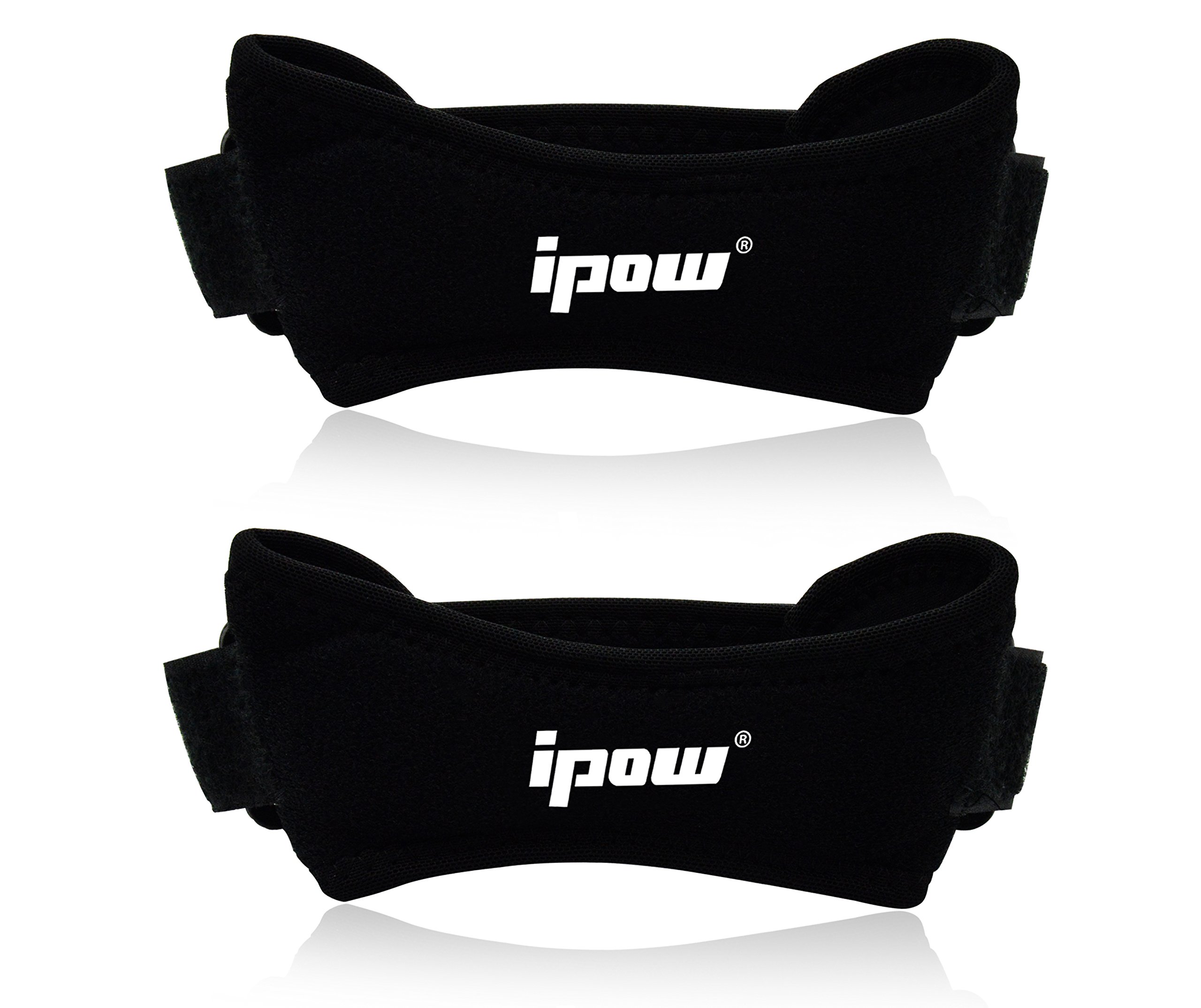 IPOW 2 Pack Knee Pain Relief & Patella Stabilizer Knee Strap Brace