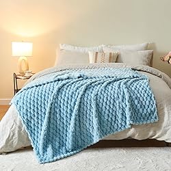 NEWCOSPLAY Super Soft Throw Blanket Blue Premium