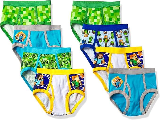 Minecraft Boys' Underwear Multipacks Clothing, Shoes