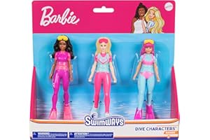 Swimways Barbie Dive Characters 3-Pack, Swimming Pool Accessories & Kids Pool Toys